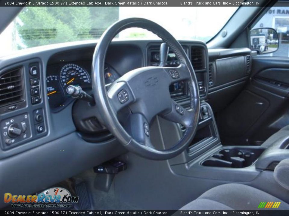 2004 Chevrolet Silverado 1500 Z71 Extended Cab 4x4 Dark Green Metallic / Dark Charcoal Photo #8