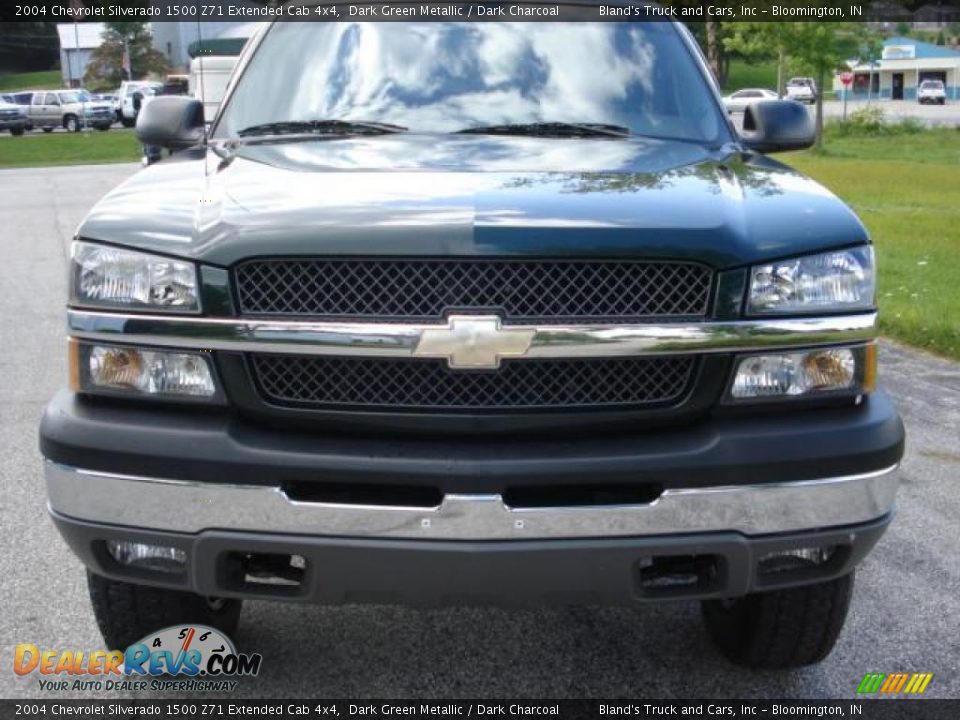 2004 Chevrolet Silverado 1500 Z71 Extended Cab 4x4 Dark Green Metallic / Dark Charcoal Photo #9