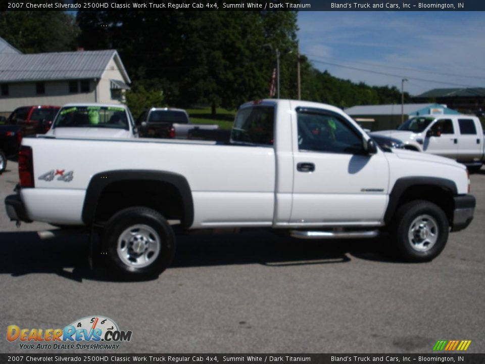 2007 Chevrolet Silverado 2500HD Classic Work Truck Regular Cab 4x4 Summit White / Dark Titanium Photo #2