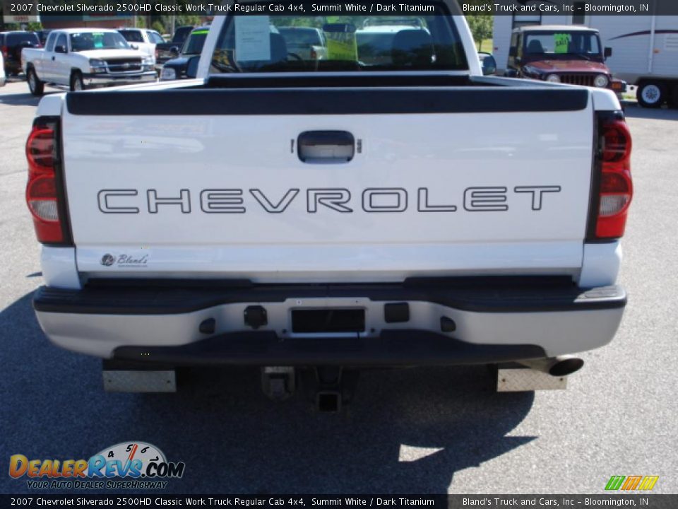 2007 Chevrolet Silverado 2500HD Classic Work Truck Regular Cab 4x4 Summit White / Dark Titanium Photo #10