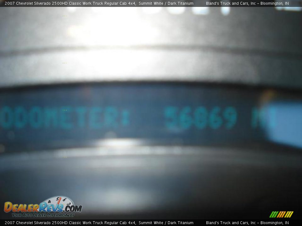 2007 Chevrolet Silverado 2500HD Classic Work Truck Regular Cab 4x4 Summit White / Dark Titanium Photo #15