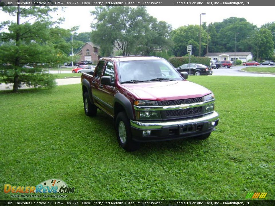2005 Chevrolet Colorado Z71 Crew Cab 4x4 Dark Cherry Red Metallic / Medium Dark Pewter Photo #3