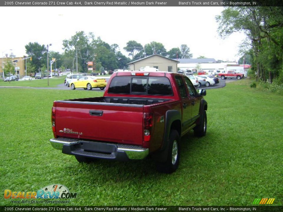 2005 Chevrolet Colorado Z71 Crew Cab 4x4 Dark Cherry Red Metallic / Medium Dark Pewter Photo #5