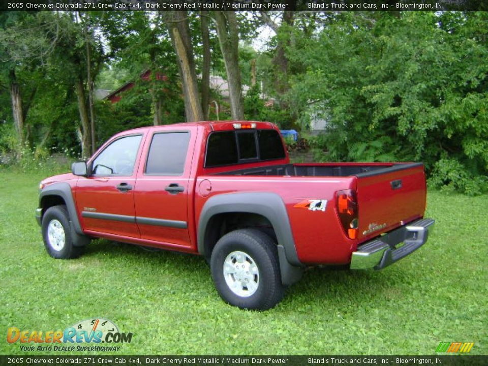 2005 Chevrolet Colorado Z71 Crew Cab 4x4 Dark Cherry Red Metallic / Medium Dark Pewter Photo #7
