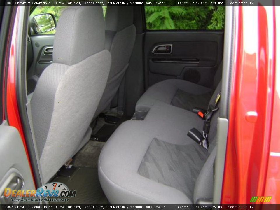 2005 Chevrolet Colorado Z71 Crew Cab 4x4 Dark Cherry Red Metallic / Medium Dark Pewter Photo #12
