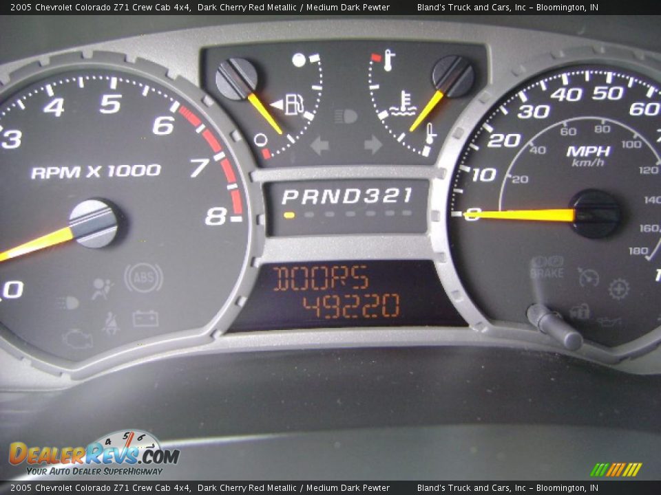 2005 Chevrolet Colorado Z71 Crew Cab 4x4 Dark Cherry Red Metallic / Medium Dark Pewter Photo #18