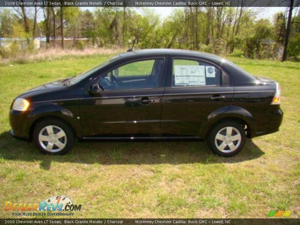 2009 Chevrolet Aveo LT Sedan Black Granite Metallic / Charcoal Photo #2