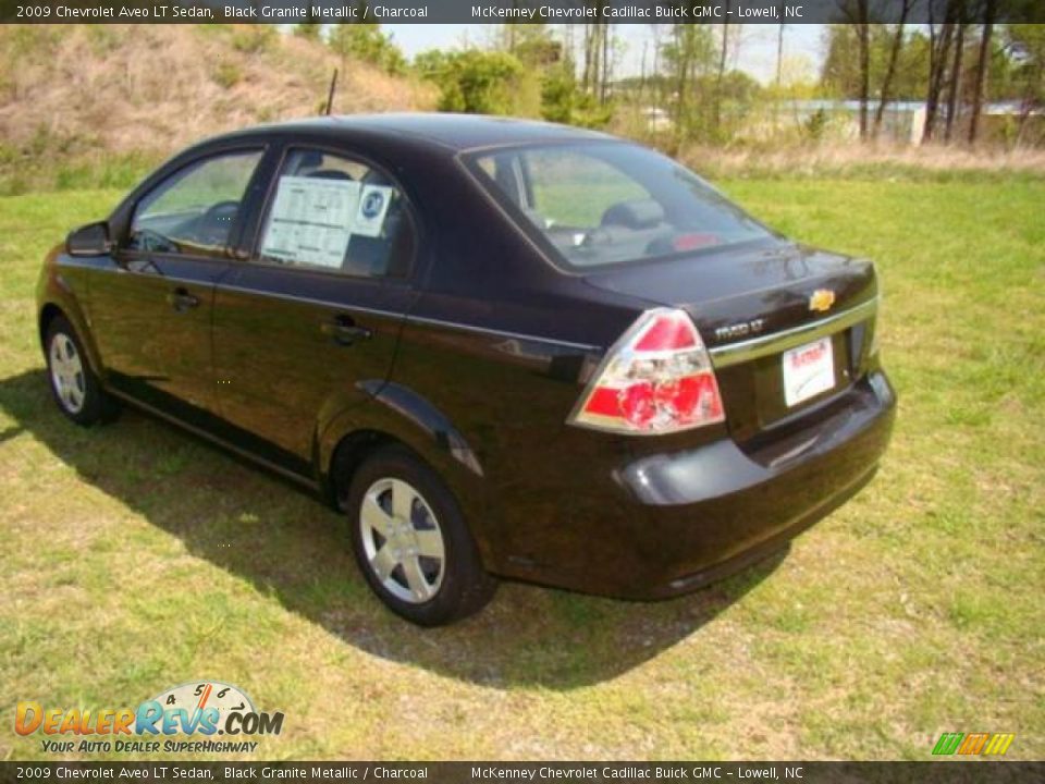 2009 Chevrolet Aveo LT Sedan Black Granite Metallic / Charcoal Photo #3