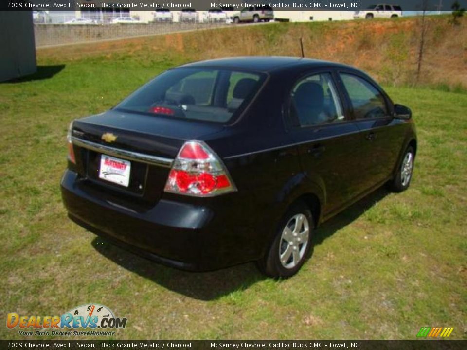 2009 Chevrolet Aveo LT Sedan Black Granite Metallic / Charcoal Photo #4