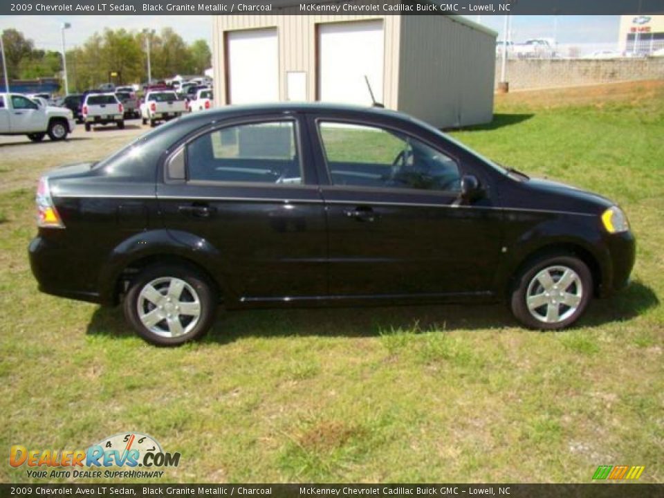 2009 Chevrolet Aveo LT Sedan Black Granite Metallic / Charcoal Photo #5