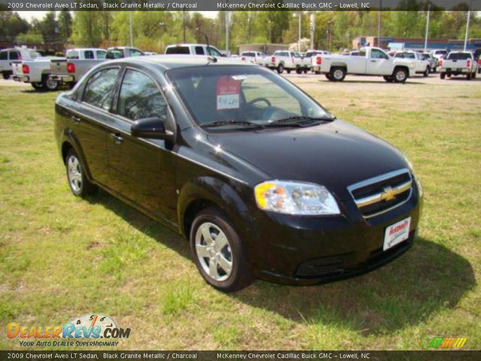 2009 Chevrolet Aveo LT Sedan Black Granite Metallic / Charcoal Photo #6