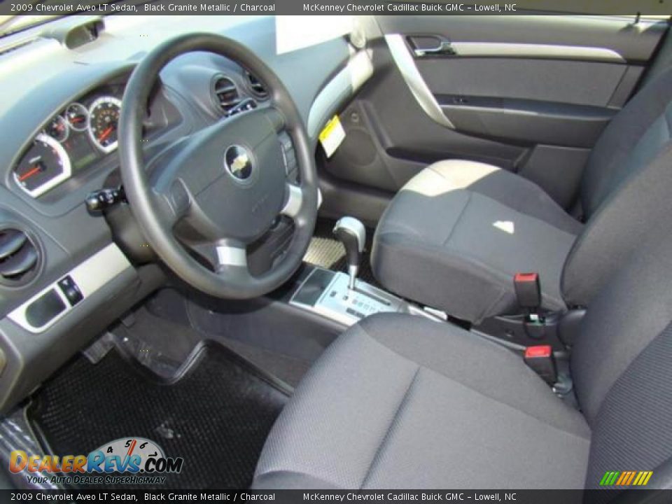 2009 Chevrolet Aveo LT Sedan Black Granite Metallic / Charcoal Photo #7