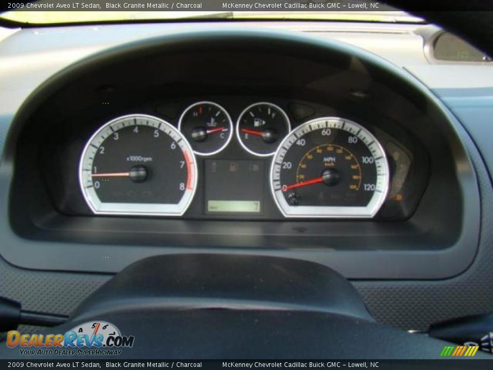 2009 Chevrolet Aveo LT Sedan Black Granite Metallic / Charcoal Photo #9
