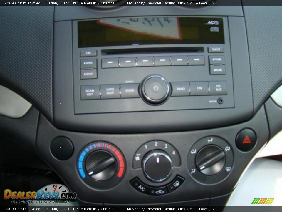 2009 Chevrolet Aveo LT Sedan Black Granite Metallic / Charcoal Photo #10
