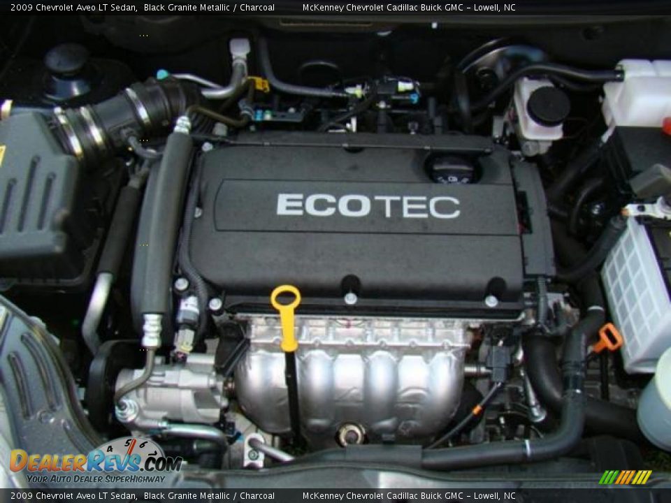 2009 Chevrolet Aveo LT Sedan Black Granite Metallic / Charcoal Photo #12