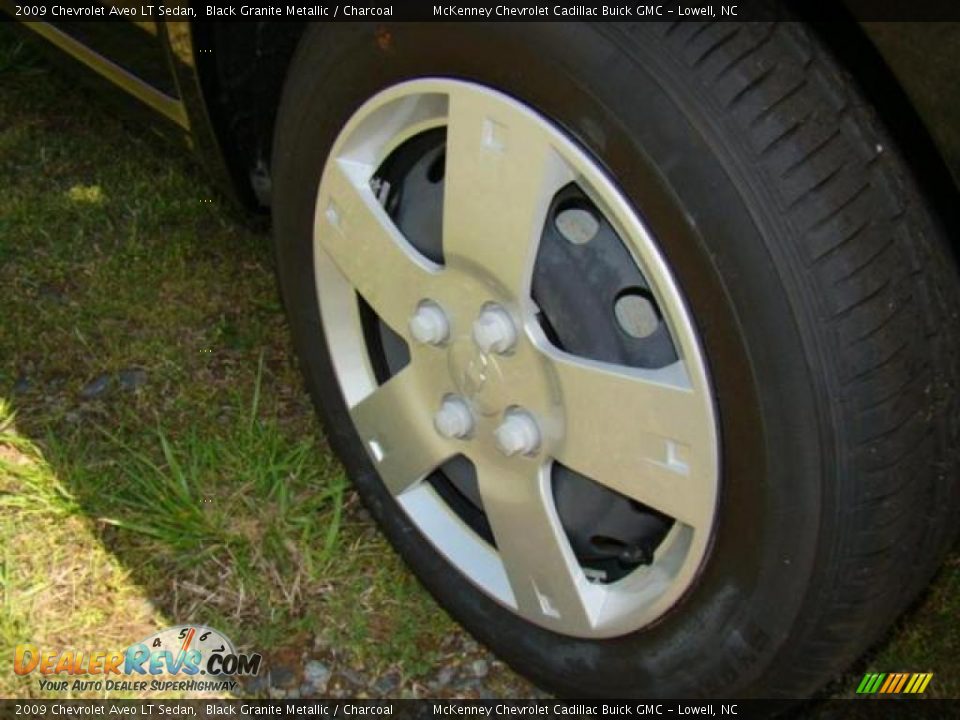 2009 Chevrolet Aveo LT Sedan Black Granite Metallic / Charcoal Photo #14