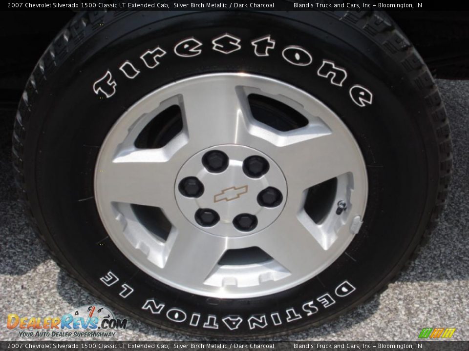 2007 Chevrolet Silverado 1500 Classic LT Extended Cab Silver Birch Metallic / Dark Charcoal Photo #14