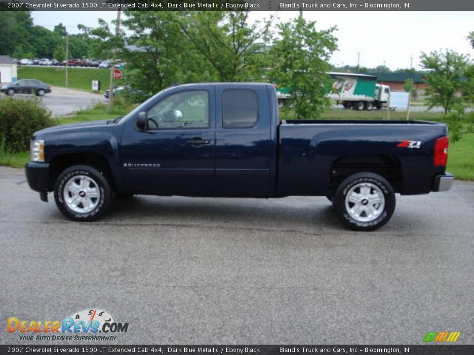 2007 Chevrolet Silverado 1500 LT Extended Cab 4x4 Dark Blue Metallic / Ebony Black Photo #5