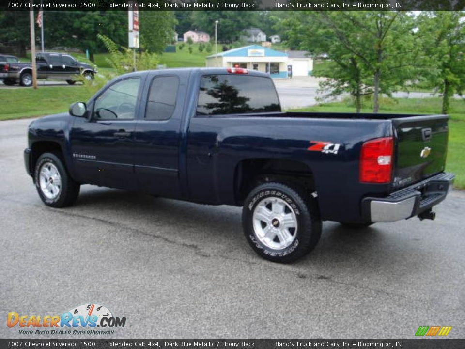 2007 Chevrolet Silverado 1500 LT Extended Cab 4x4 Dark Blue Metallic / Ebony Black Photo #6
