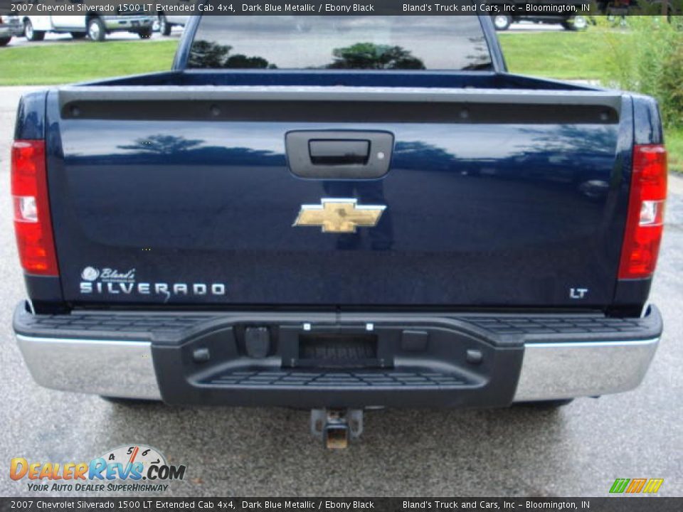 2007 Chevrolet Silverado 1500 LT Extended Cab 4x4 Dark Blue Metallic / Ebony Black Photo #10