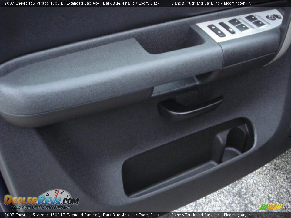 2007 Chevrolet Silverado 1500 LT Extended Cab 4x4 Dark Blue Metallic / Ebony Black Photo #14