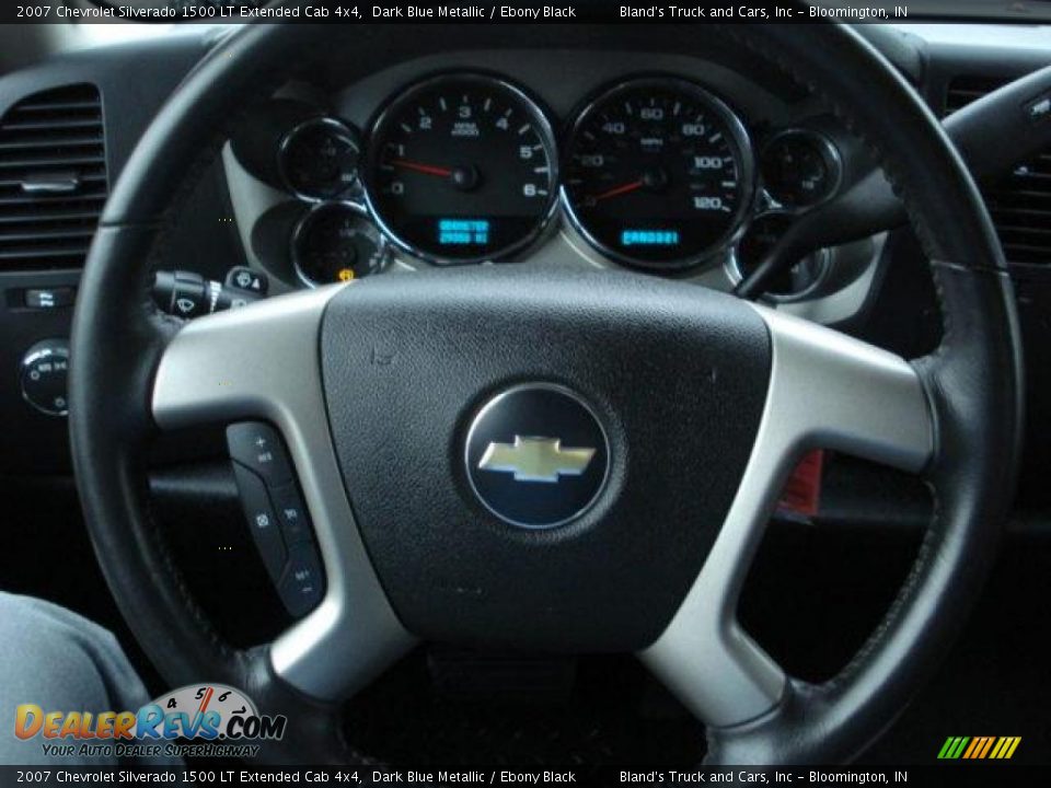2007 Chevrolet Silverado 1500 LT Extended Cab 4x4 Dark Blue Metallic / Ebony Black Photo #16