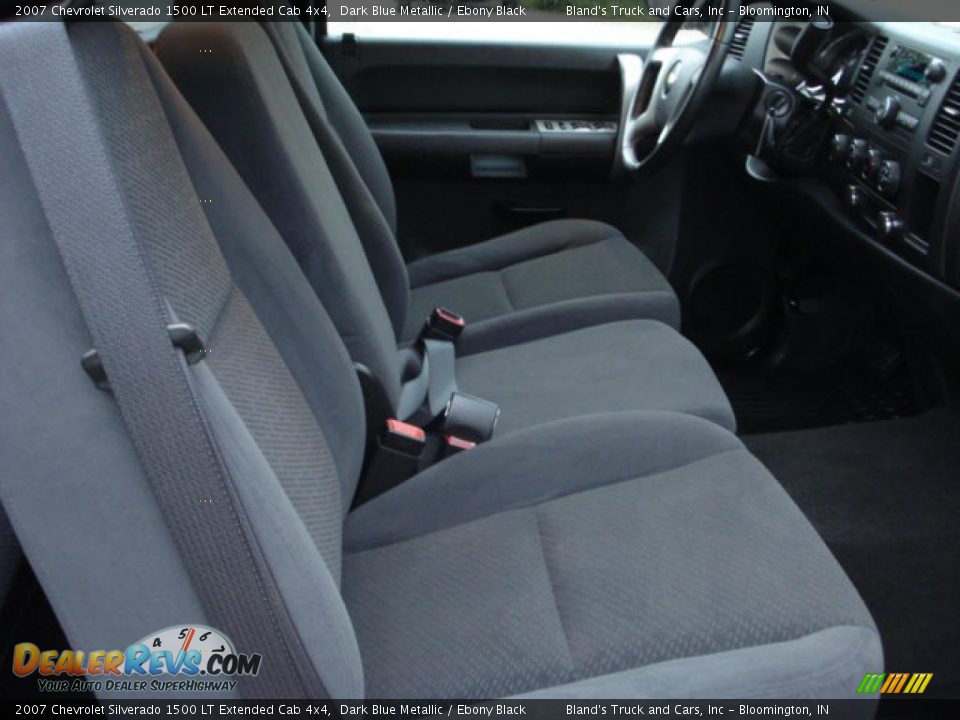 2007 Chevrolet Silverado 1500 LT Extended Cab 4x4 Dark Blue Metallic / Ebony Black Photo #25
