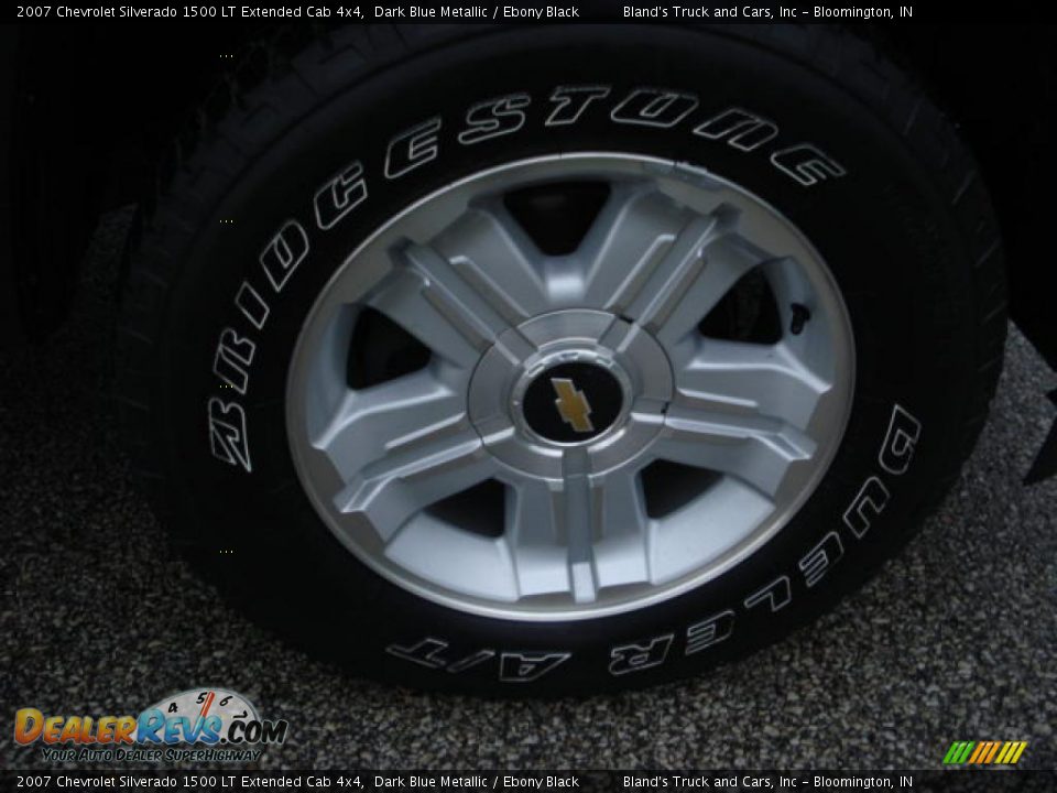 2007 Chevrolet Silverado 1500 LT Extended Cab 4x4 Dark Blue Metallic / Ebony Black Photo #27