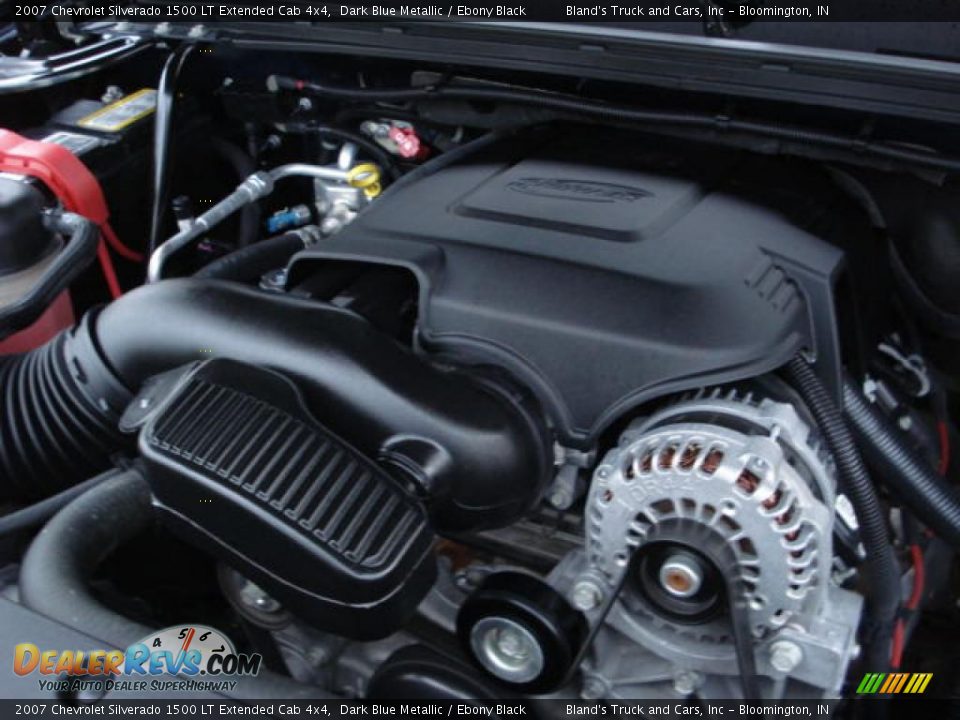 2007 Chevrolet Silverado 1500 LT Extended Cab 4x4 Dark Blue Metallic / Ebony Black Photo #28