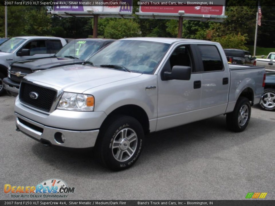 2007 Ford F150 XLT SuperCrew 4x4 Silver Metallic / Medium/Dark Flint Photo #1
