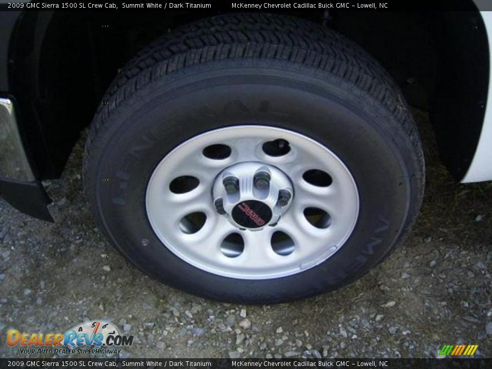 2009 GMC Sierra 1500 SL Crew Cab Summit White / Dark Titanium Photo #2