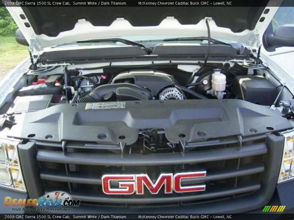 2009 GMC Sierra 1500 SL Crew Cab Summit White / Dark Titanium Photo #11