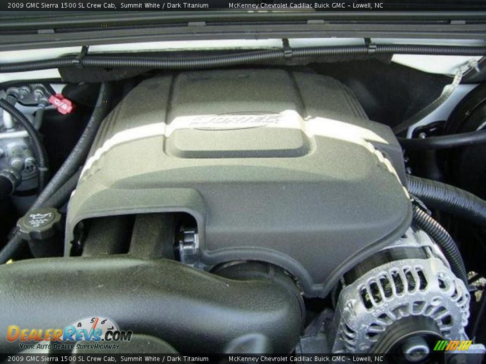2009 GMC Sierra 1500 SL Crew Cab Summit White / Dark Titanium Photo #12