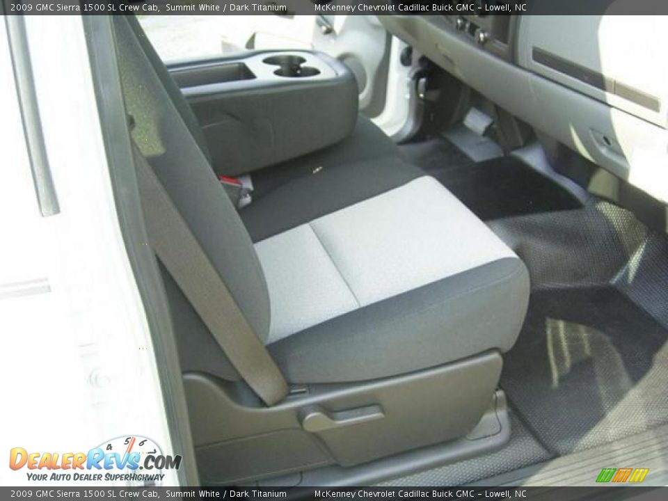 2009 GMC Sierra 1500 SL Crew Cab Summit White / Dark Titanium Photo #18