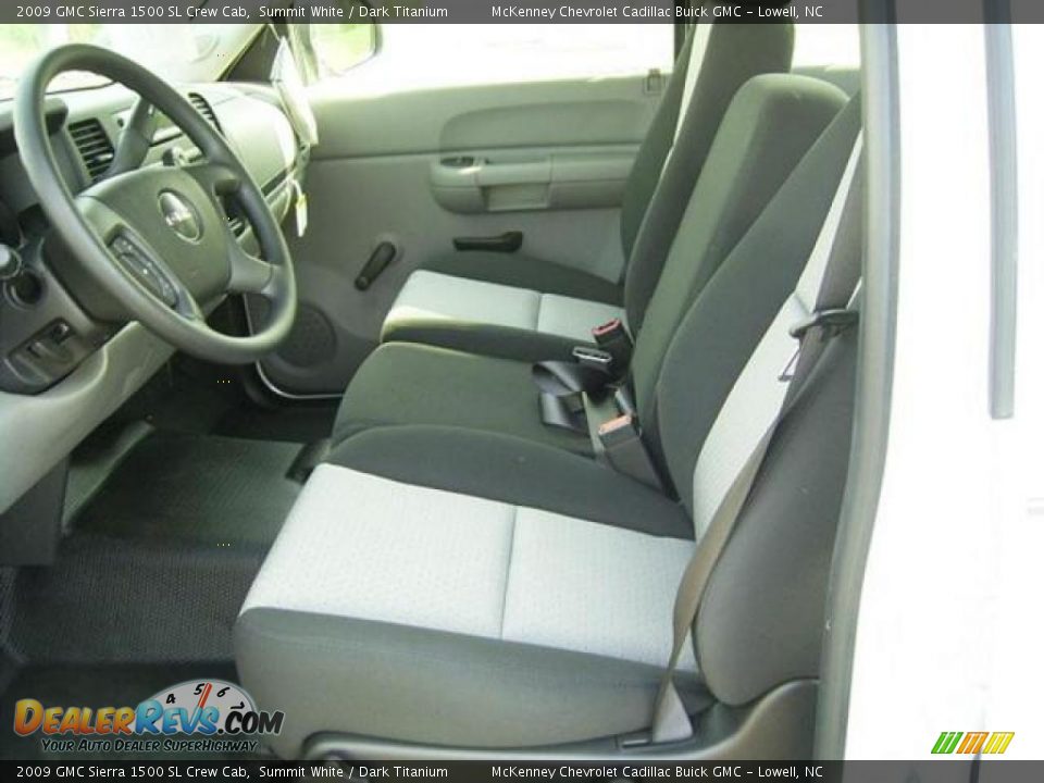 2009 GMC Sierra 1500 SL Crew Cab Summit White / Dark Titanium Photo #20