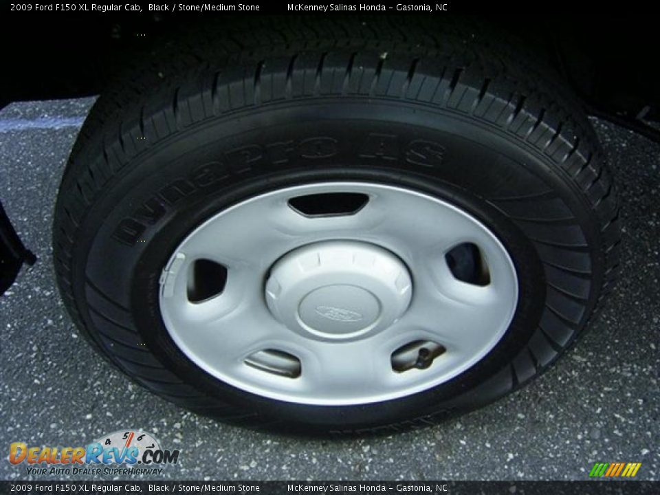 2009 Ford F150 XL Regular Cab Black / Stone/Medium Stone Photo #2