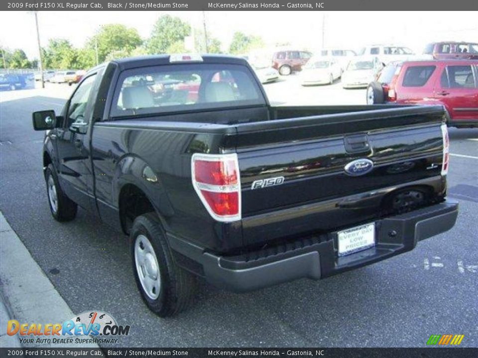 2009 Ford F150 XL Regular Cab Black / Stone/Medium Stone Photo #5