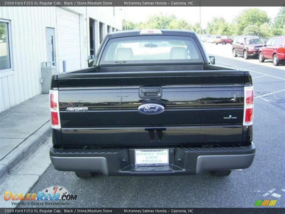 2009 Ford F150 XL Regular Cab Black / Stone/Medium Stone Photo #6