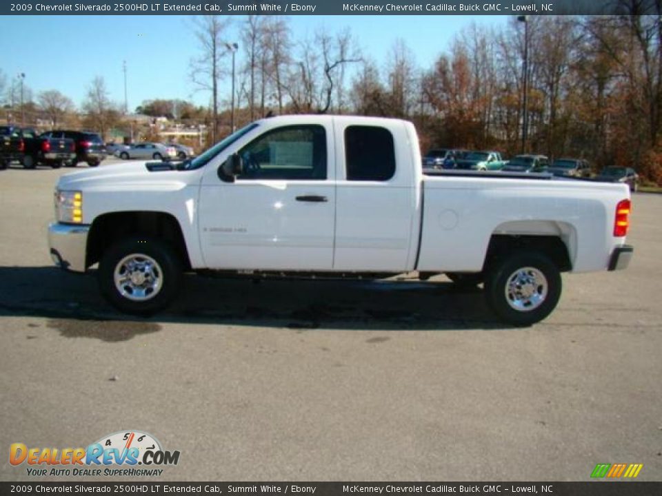 2009 Chevrolet Silverado 2500HD LT Extended Cab Summit White / Ebony Photo #2