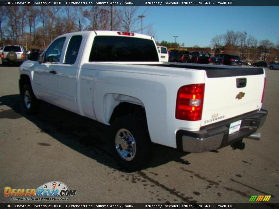 2009 Chevrolet Silverado 2500HD LT Extended Cab Summit White / Ebony Photo #3