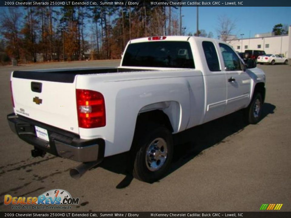 2009 Chevrolet Silverado 2500HD LT Extended Cab Summit White / Ebony Photo #4