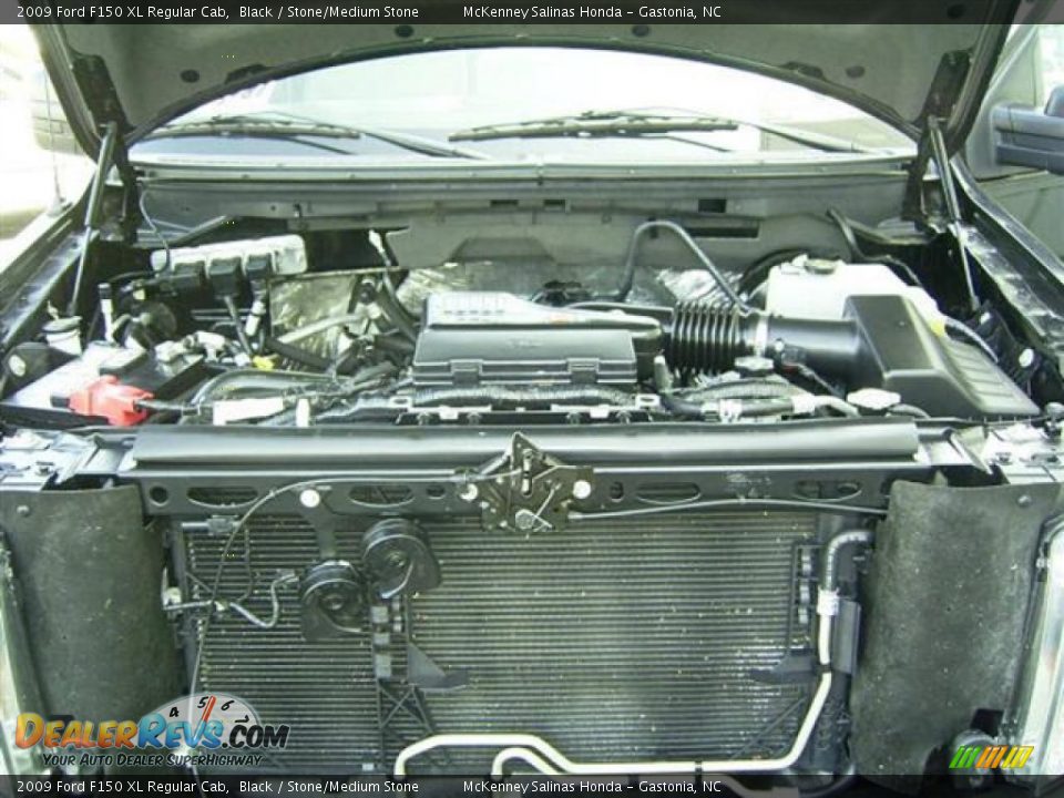2009 Ford F150 XL Regular Cab Black / Stone/Medium Stone Photo #14