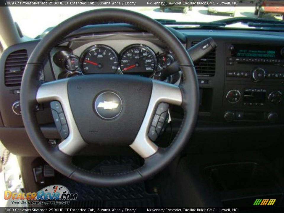 2009 Chevrolet Silverado 2500HD LT Extended Cab Summit White / Ebony Photo #9