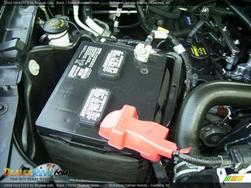 2009 Ford F150 XL Regular Cab Black / Stone/Medium Stone Photo #16