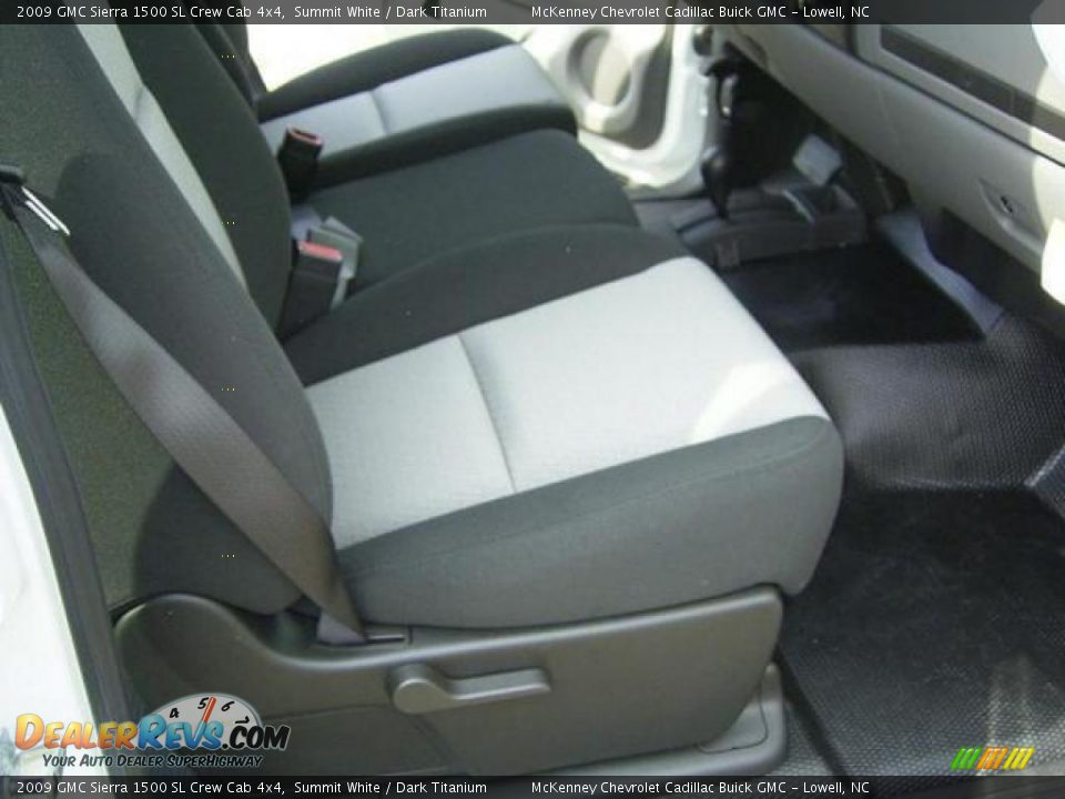 2009 GMC Sierra 1500 SL Crew Cab 4x4 Summit White / Dark Titanium Photo #20