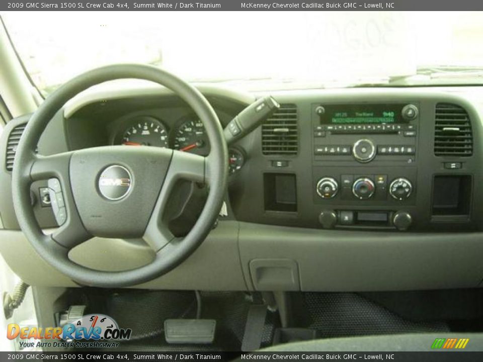 2009 GMC Sierra 1500 SL Crew Cab 4x4 Summit White / Dark Titanium Photo #21
