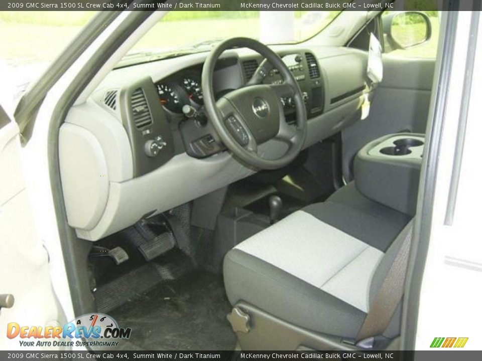 2009 GMC Sierra 1500 SL Crew Cab 4x4 Summit White / Dark Titanium Photo #26
