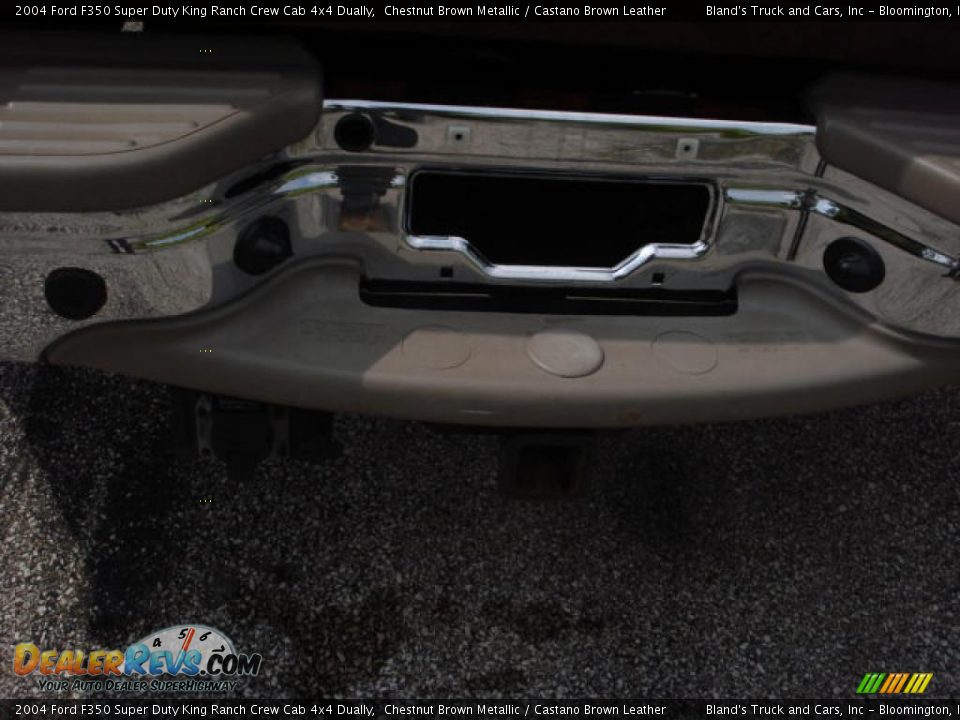 2004 Ford F350 Super Duty King Ranch Crew Cab 4x4 Dually Chestnut Brown Metallic / Castano Brown Leather Photo #11