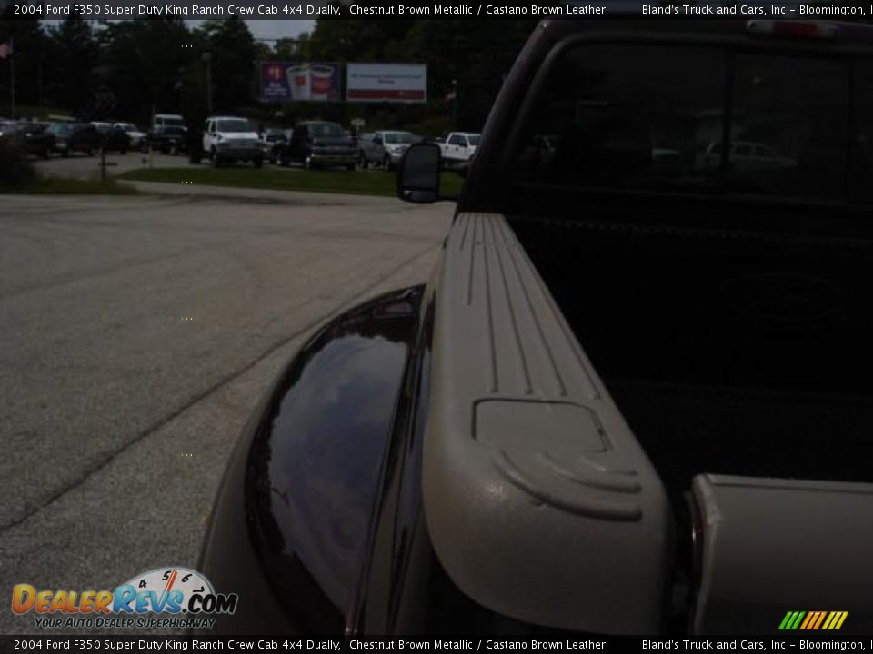 2004 Ford F350 Super Duty King Ranch Crew Cab 4x4 Dually Chestnut Brown Metallic / Castano Brown Leather Photo #13