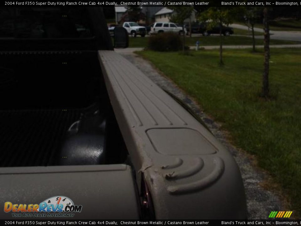 2004 Ford F350 Super Duty King Ranch Crew Cab 4x4 Dually Chestnut Brown Metallic / Castano Brown Leather Photo #14